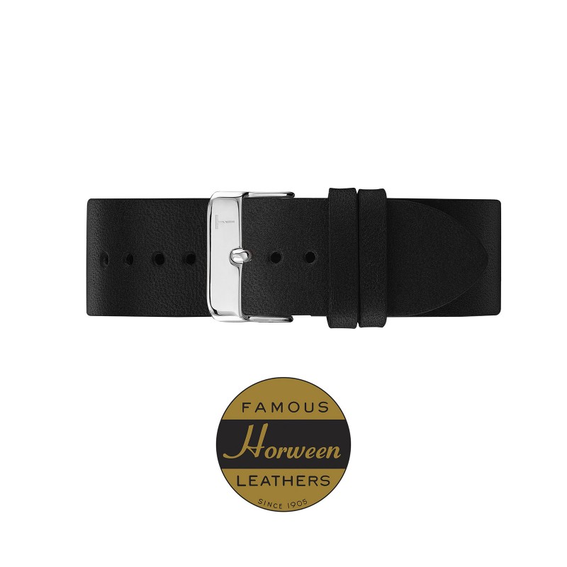 BLACK STRAP/ SILVER 20MM TLB-AE011